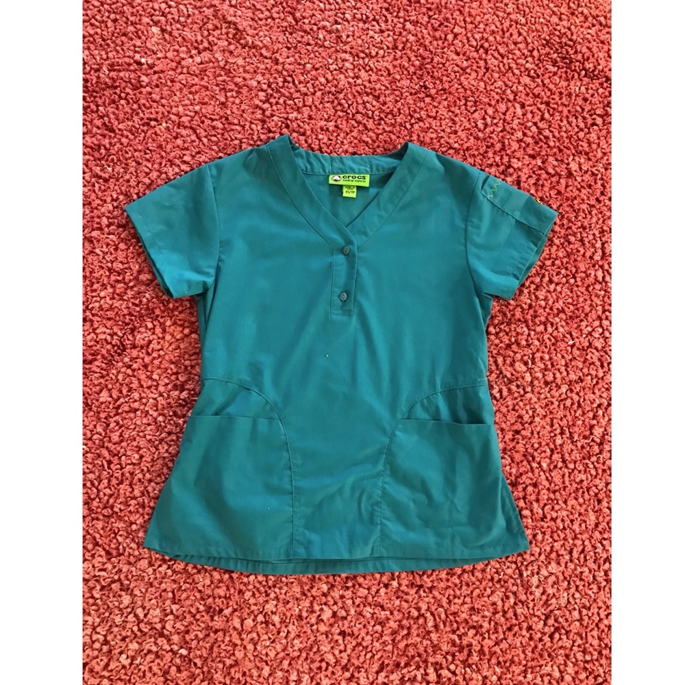 CROCS Turquoise XS/TP Scrub Top